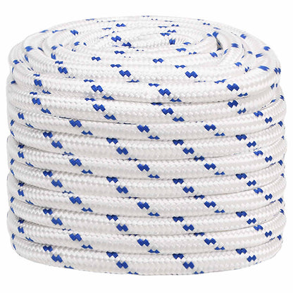 vidaXL Multipurpose Utility Rope 20 mm 50 m White and Blue PP 2