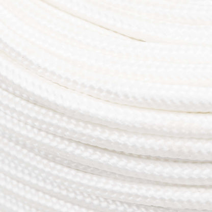 Multipurpose Utility Rope PP 240 kg Max Load Length 250 m White 8 mm