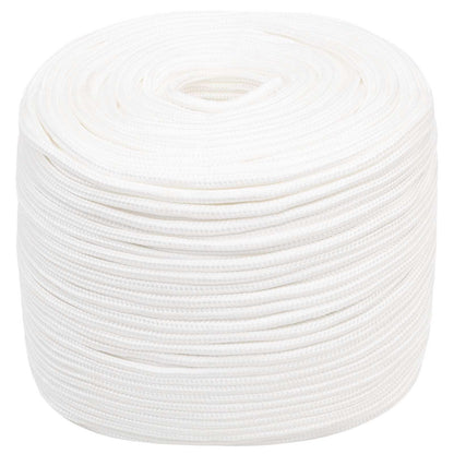 vidaXL Multipurpose Utility Rope 8 mm 250 m White PP 420 kg Max Load 2