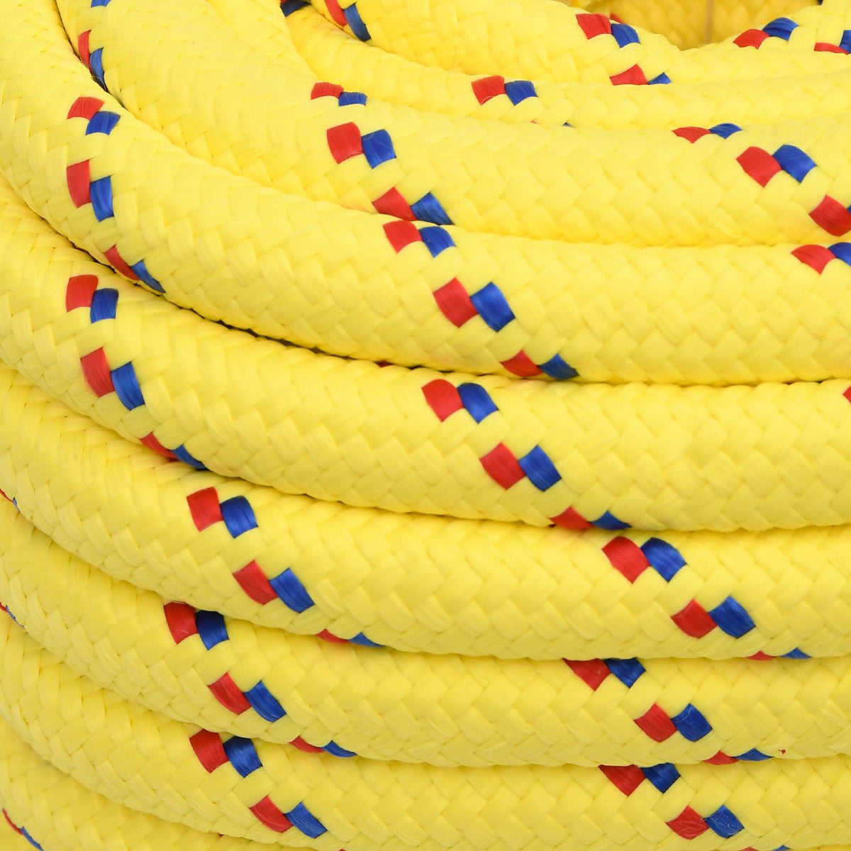 vidaXL Multipurpose Utility Rope 20 mm 50 m Yellow PP 2400 kg Max Load 4