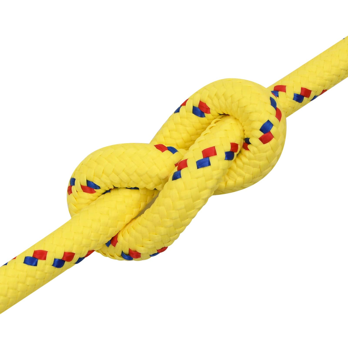 vidaXL Multipurpose Utility Rope 20 mm 50 m Yellow PP 2400 kg Max Load 5