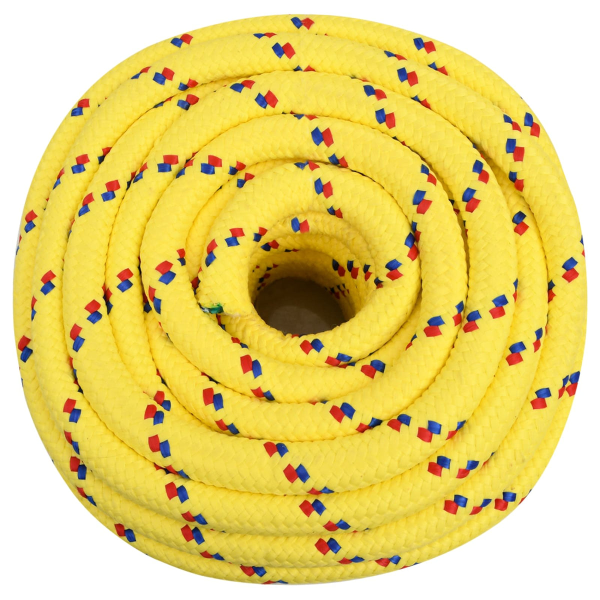 vidaXL Multipurpose Utility Rope 20 mm 50 m Yellow PP 2400 kg Max Load 3