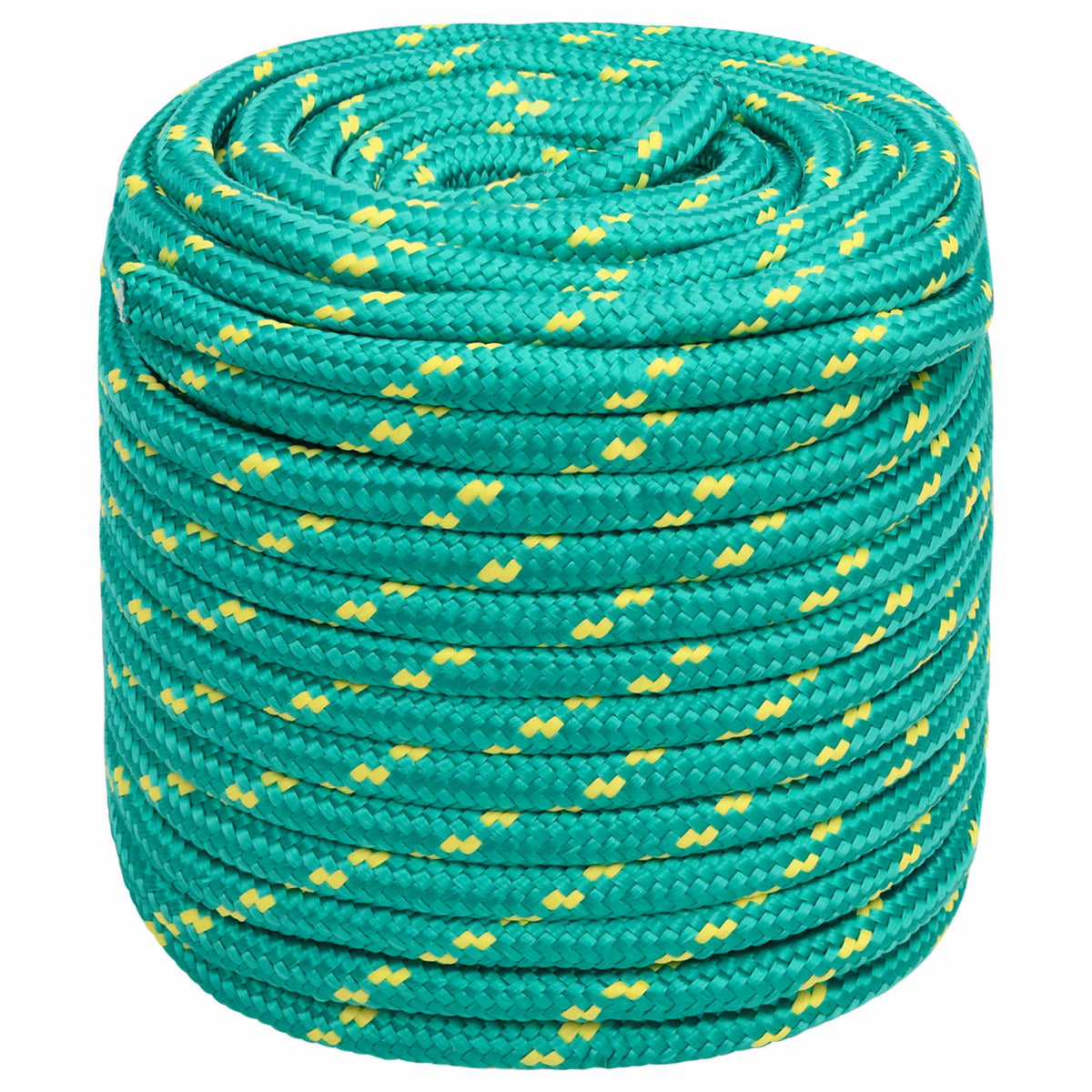 vidaXL Multipurpose Utility Rope 18 mm 100 m Green PP 1995 kg Max Load 2