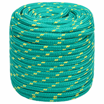 vidaXL Multipurpose Utility Rope 18 mm 100 m Green PP 1995 kg Max Load 2