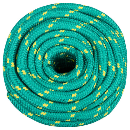 vidaXL Multipurpose Utility Rope 18 mm 100 m Green PP 1995 kg Max Load 3