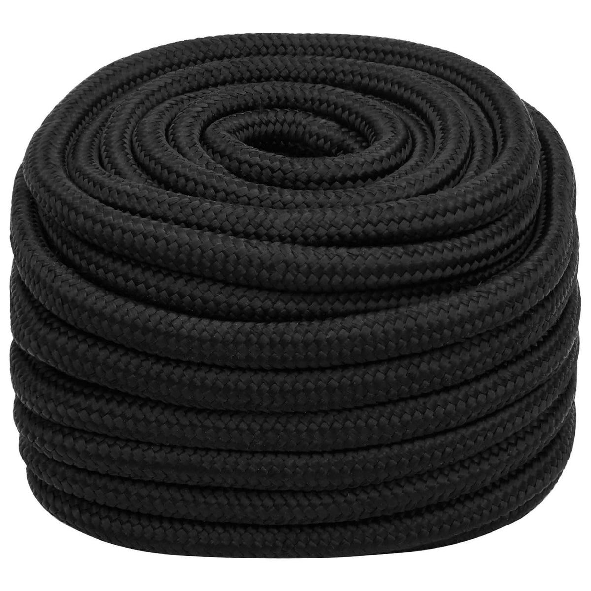 vidaXL Multipurpose Utility Rope 20 mm 50 m Black PP 2400 kg Max Load 2
