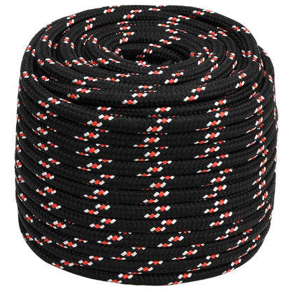 vidaXL Multipurpose Utility Rope 18 mm 100 m Black and Red PP 2