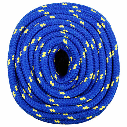 Multipurpose Utility Rope PP 27 kg Max Load Length 100 m Blue 18 mm