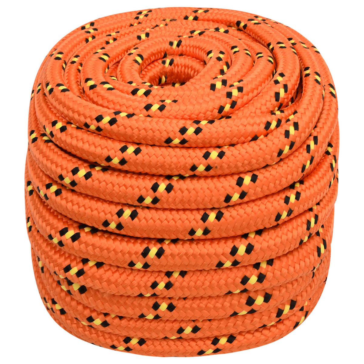 vidaXL Multipurpose Utility Rope 20 mm 50 m Orange PP 2400 kg Max Load 2
