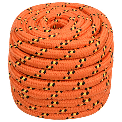vidaXL Multipurpose Utility Rope 20 mm 50 m Orange PP 2400 kg Max Load 2