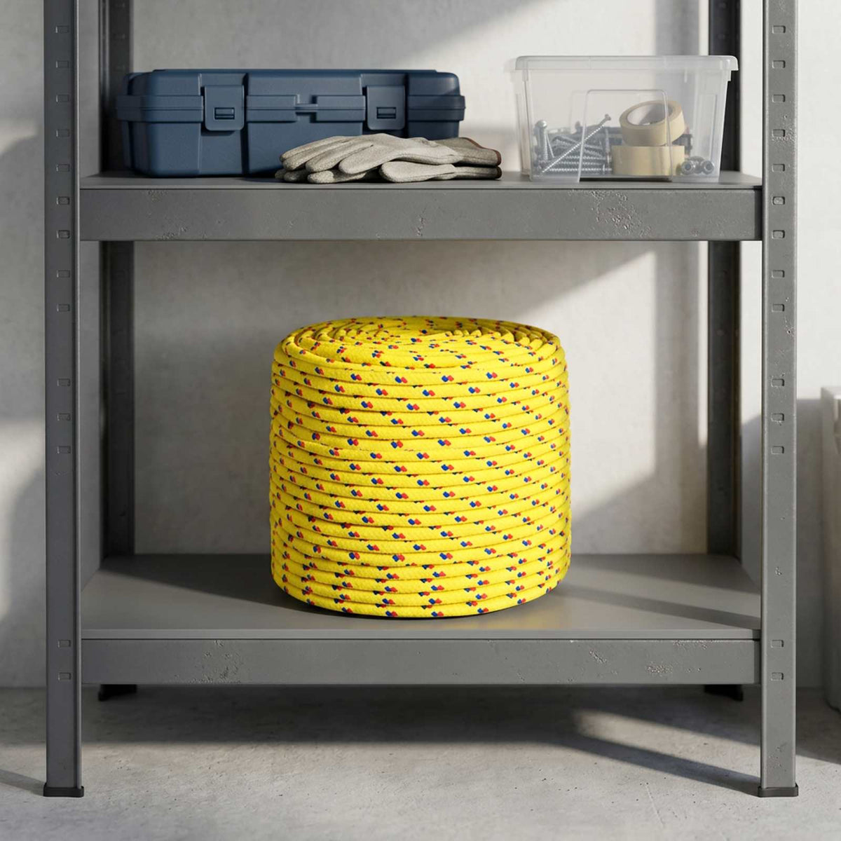 Multipurpose Utility Rope 8 mm 250 m Yellow PP 420 kg Max Load