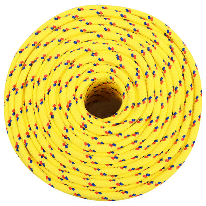 vidaXL Multipurpose Utility Rope 6 mm 500 m Yellow PP 240 kg Max Load 3