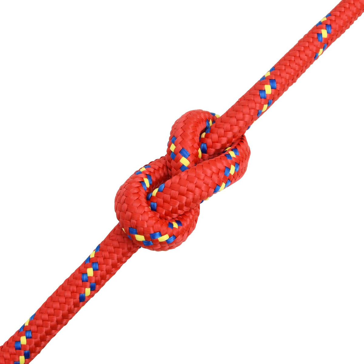 vidaXL Multipurpose Utility Rope 20 mm 50 m Red PP 2400 kg Max Load 5
