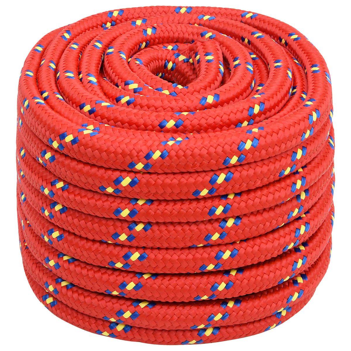 vidaXL Multipurpose Utility Rope 20 mm 50 m Red PP 2400 kg Max Load 2