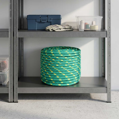 vidaXL Multipurpose Utility Rope 14 mm 100 m Green PP 1275 kg Max Load 1