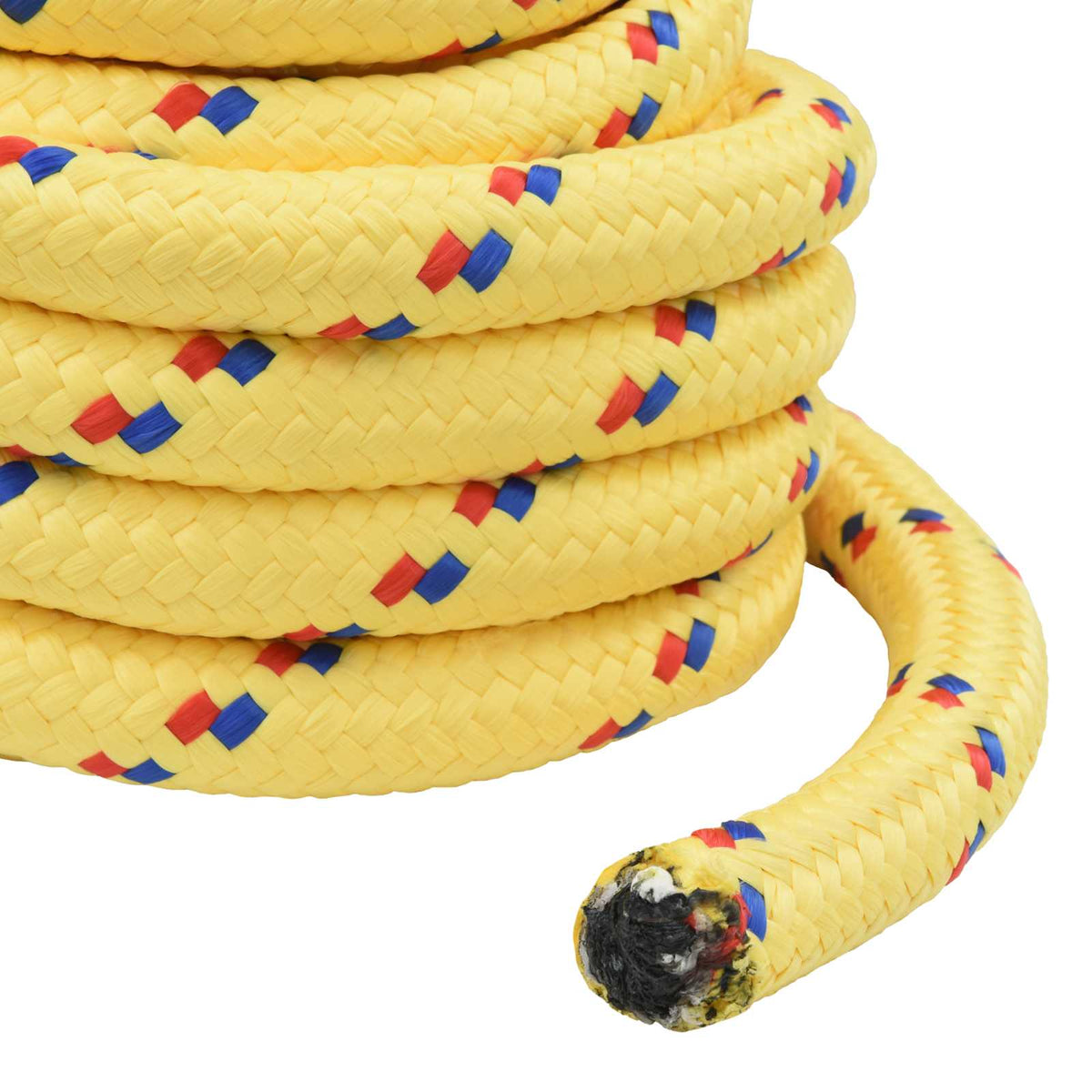 vidaXL Multipurpose Utility Rope 40 mm 10 m Yellow PP 9600 kg Max Load 4