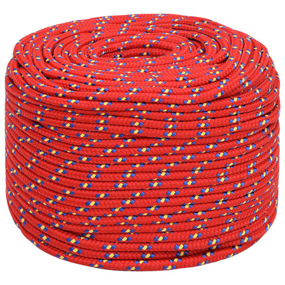 vidaXL Multipurpose Utility Rope 8 mm 250 m Red PP 420 kg Max Load 2