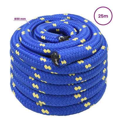 Multipurpose Utility Rope PP 27 kg Max Load Length 25 m Blue 30 mm