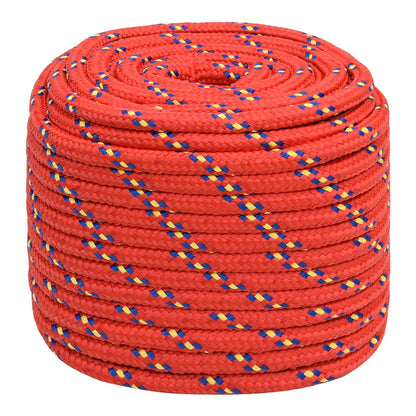 Multipurpose Utility Rope 18 mm 100 m Red PP 1995 kg Max Load