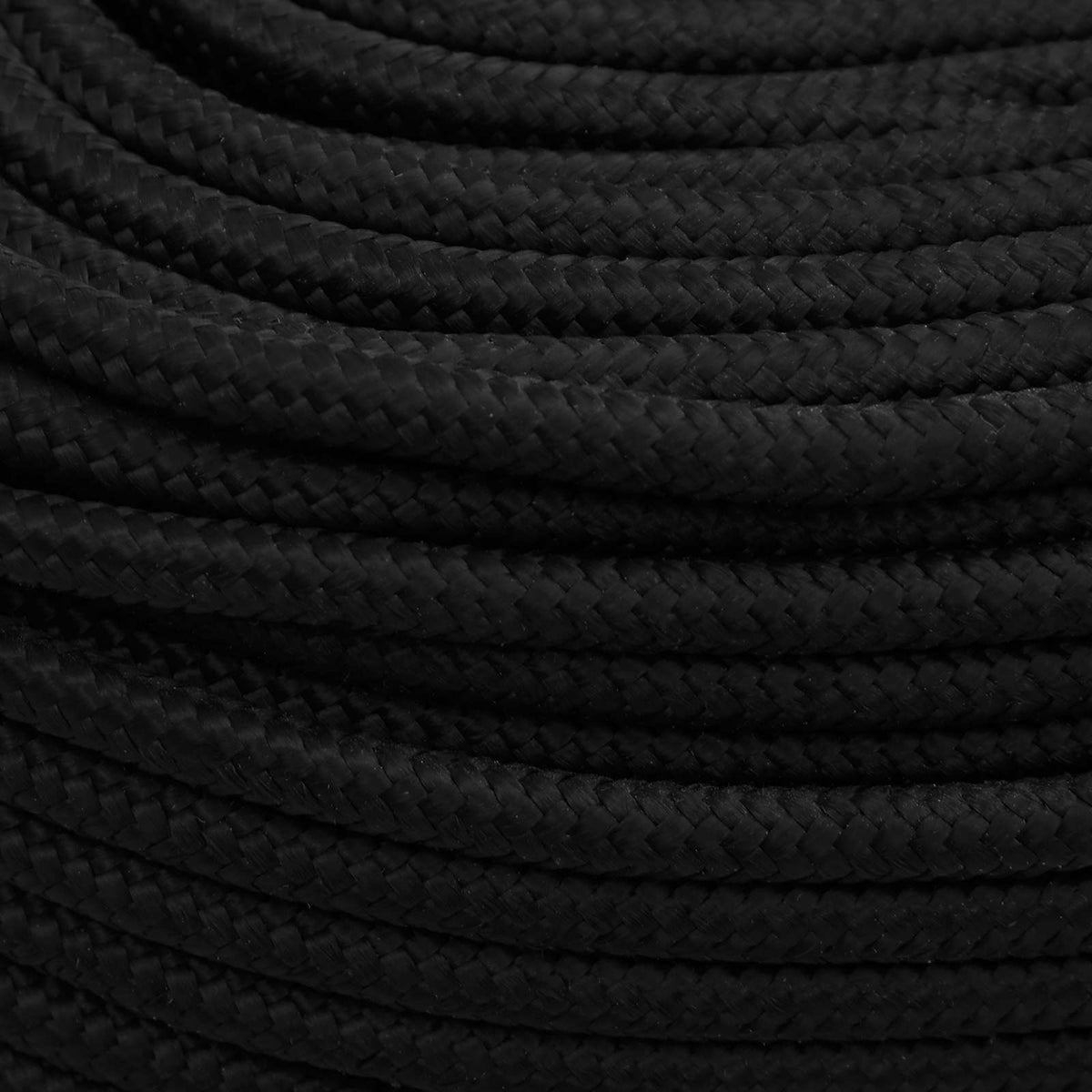 vidaXL Multipurpose Utility Rope 10 mm 250 m Black Polyester 4