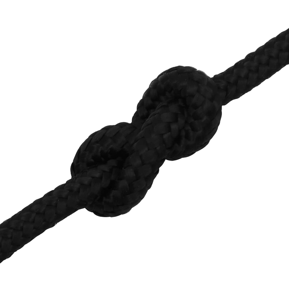 vidaXL Multipurpose Utility Rope 8 mm 100 m Black Polyester 5