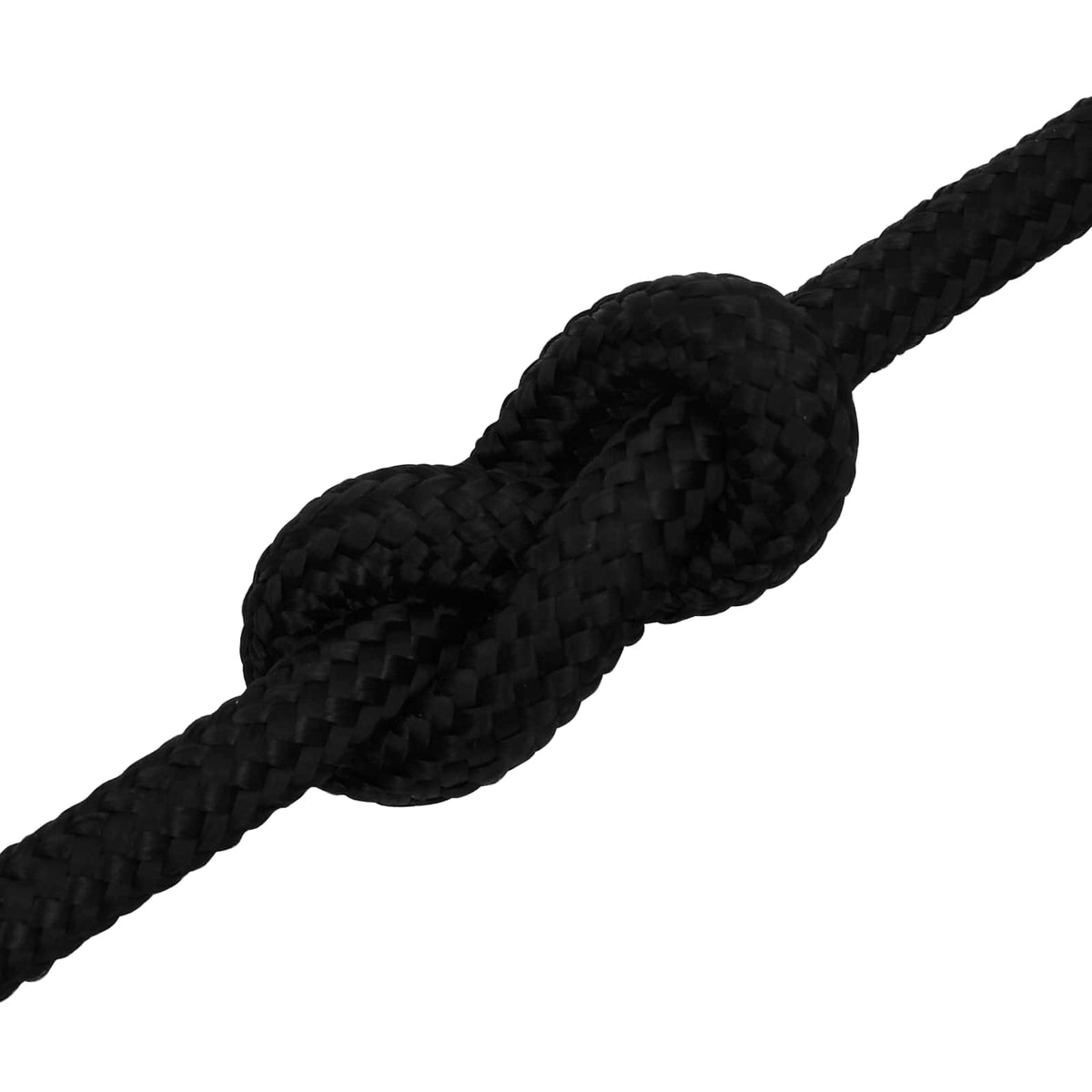 vidaXL Multipurpose Utility Rope 16 mm 50 m Black Polyester 5