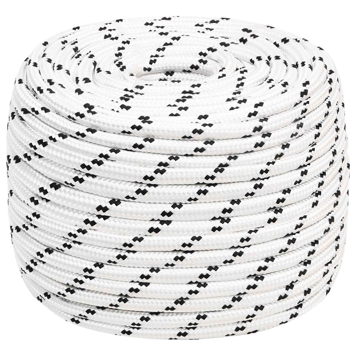 Multipurpose Utility Rope Polyester White Length 100 m 12 mm