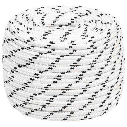 Multipurpose Utility Rope Polyester White Length 100 m 12 mm