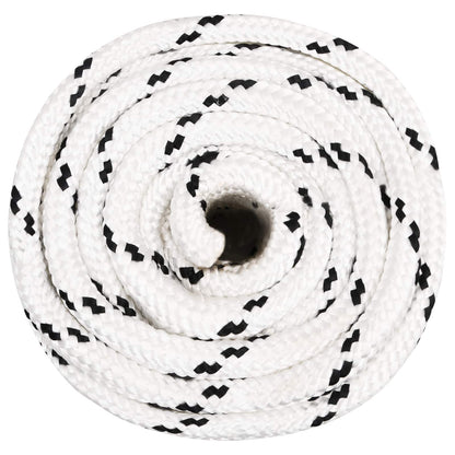 Multipurpose Utility Rope Polyester White Length 100 m 16 mm