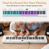 88-Key Electric Piano Keyboard Digital Piano with Adjustable Stand and Stool-White