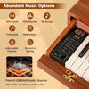 88-Key Graded Hammer Action Weighted Keyboard Full-size Electric Piano-Brown