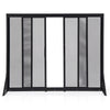 89 x 72 cm Metal Fireplace Screen with Sliding Doors