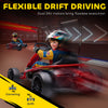 HOMCOM 24V Electric Go Kart for Kids, Drift Ride-On Racing Go Kart with 2 Speeds, for Boys Girls Aged 8-12 Years Old, Red