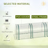 Outsunny 395  x 100 cm Low Tunnel Greenhouse - Clear