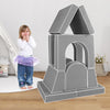 8-Piece Modular Kids Play Couch with Machine-washable Covers-Grey