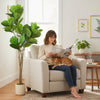 HOMCOM 150cm Artificial Ficus Tree - Green