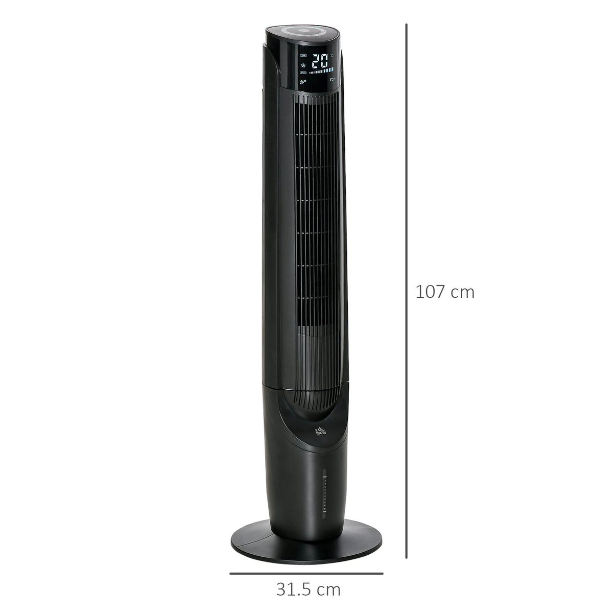 HOMCOM Ice Cooling Tower Fan in Black