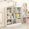 8-Cube Bookshelf with 2 Anti-Tipping Kits and Display Shelf for Home-White