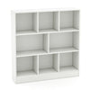 8-Cube Bookshelf with 2 Anti-Tipping Kits and Display Shelf for Home-White