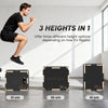 SPORTNOW Non-Slip Plyo Box, Corner-free Wooden Jump Box, 31 x 36 x 41 cm