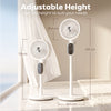 HOMCOM 20 dB Silent Standing Fan for Bedroom, 39