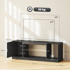 HOMCOM TV Stand Cabinet, Marble Effect TV Unit for up to 55
