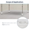 Outsunny 4 Pack 36 kg Gazebo Weights, Canopy Tent Weights with Rapid Clip, Gazebo Leg Weights Fill with Sand or Water, White