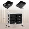 9-Drawer Rolling Storage Cart Tools Scrapbook Paper Organizer-Black