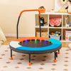 90 cm Folding  Mini Trampoline for Kids with Lights and Padded Safety Cover-Multicolor
