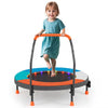 90 cm Folding  Mini Trampoline for Kids with Lights and Padded Safety Cover-Multicolor