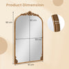 90 x 61cm Antiqued Gold Wall Mirror with Baroque Ornate Frame-M