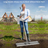 75/91/106 x 25cm Lawn Leveling Rak with Ergonomic Handle-91 x 25 cm-Silver