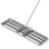 75/91/106 x 25cm Lawn Leveling Rak with Ergonomic Handle-91 x 25 cm-Silver