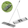 75/91/106 x 25cm Lawn Leveling Rak with Ergonomic Handle-91 x 25 cm-Silver